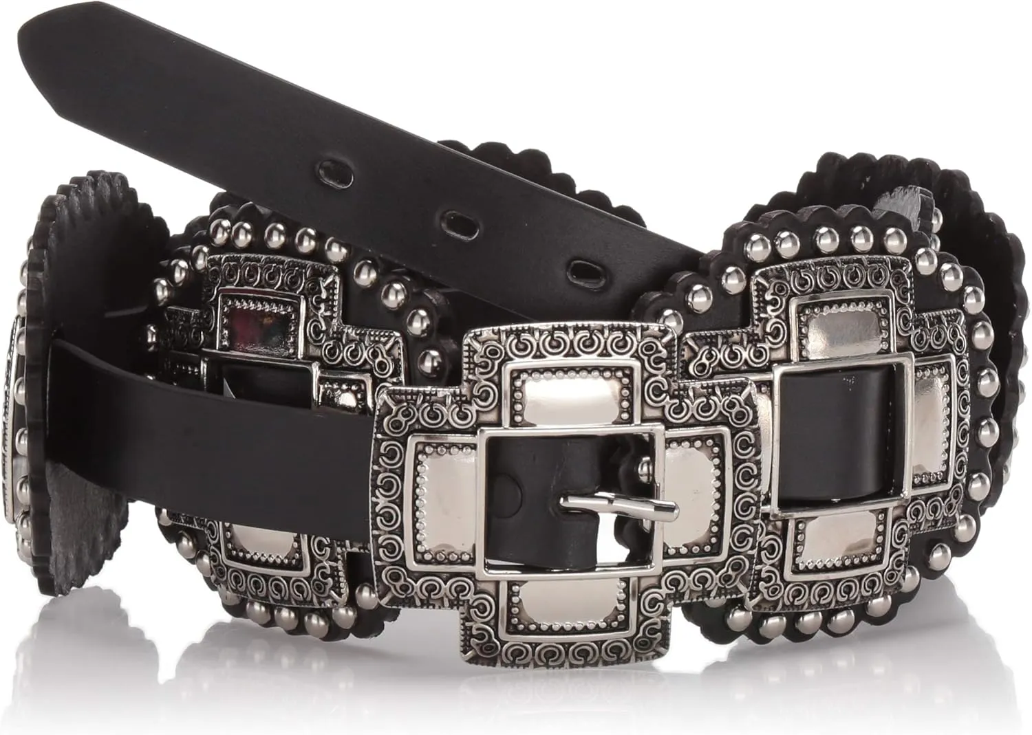 Roper Women's Large Cross Concho, Black, M