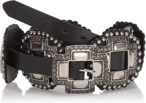 Roper Women's Large Cross Concho, Black, M