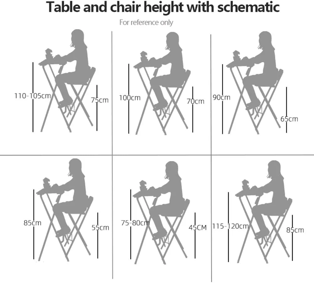 Round Padded Folding High Chiar for Kitchen, Outdoor, Camping, Foldable Bar Stool Backless, Portable Adult Foldable Stool