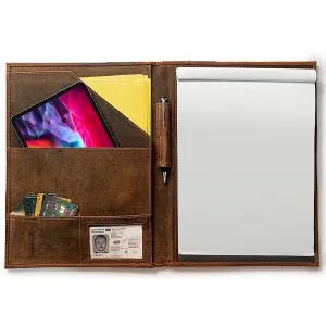 Royal Leather Portfolio (Tan)