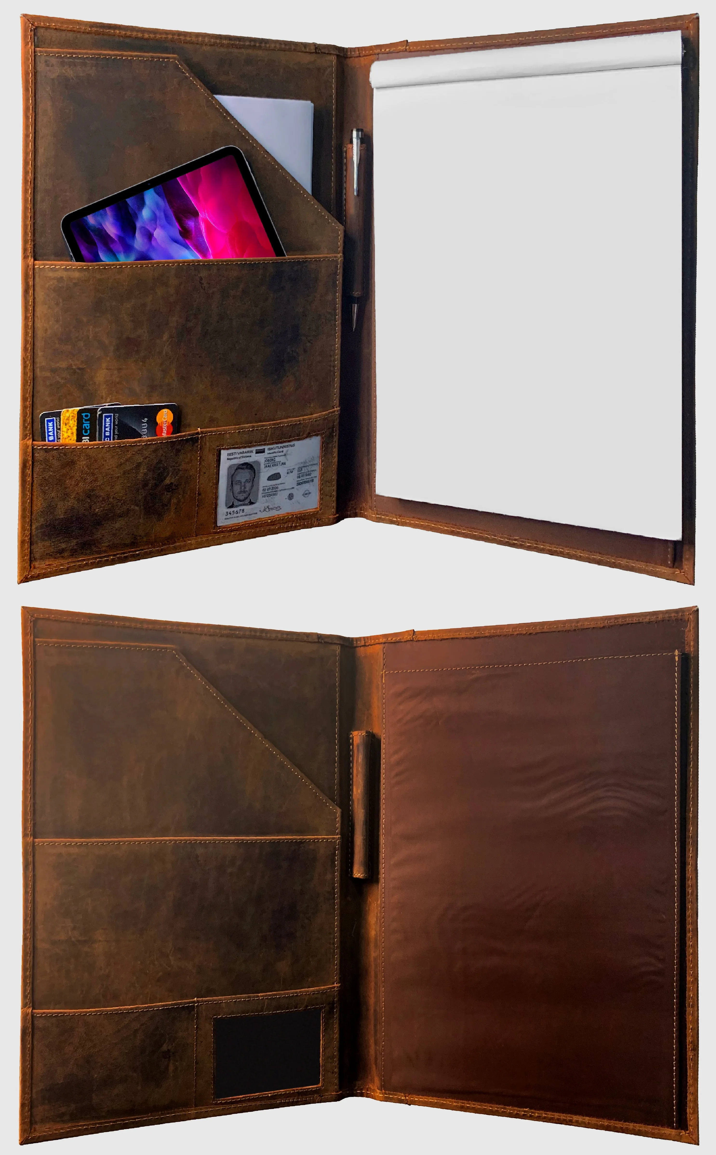Royal Leather Portfolio (Tan)
