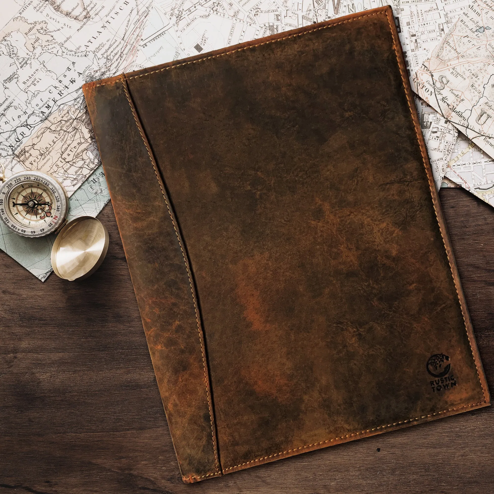 Royal Leather Portfolio (Tan)