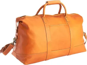 Royce Leather Luxury Duffel Bag Luggage Handcrafted in Colombian Leather, Tan, One Size