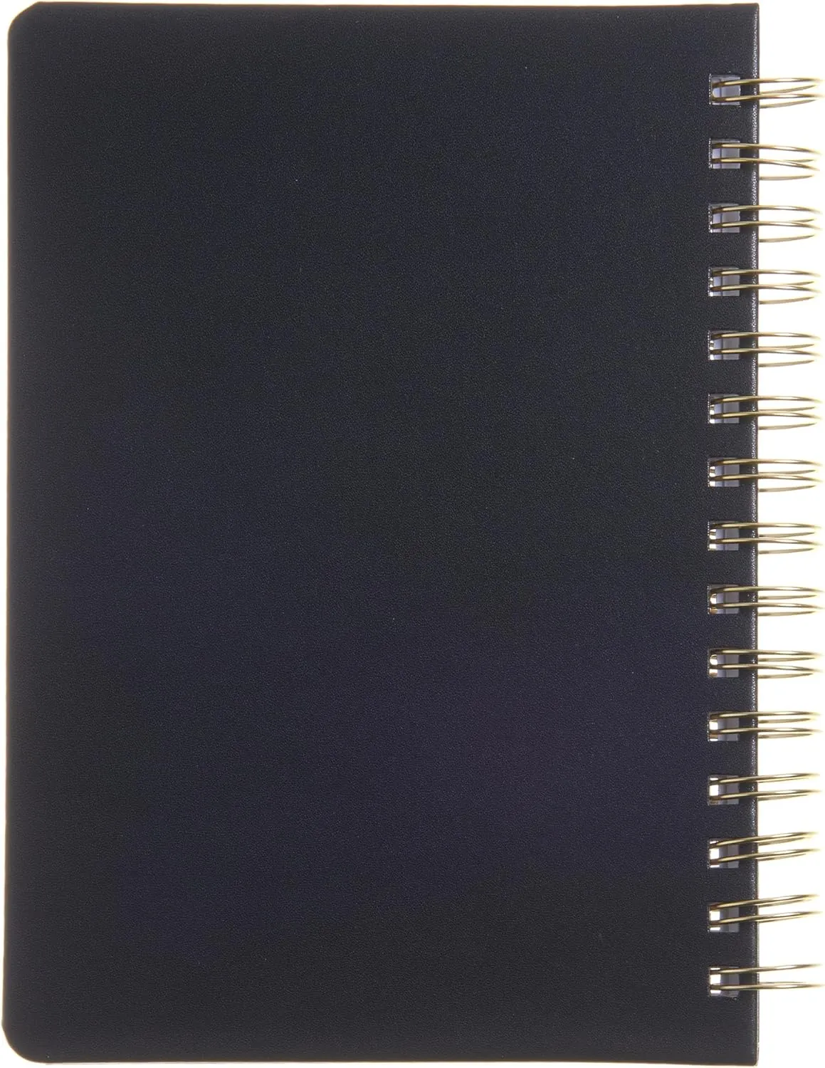 russell hazel 2025 Vegan Leather Black Weekly Planner, 12 Month Calendar