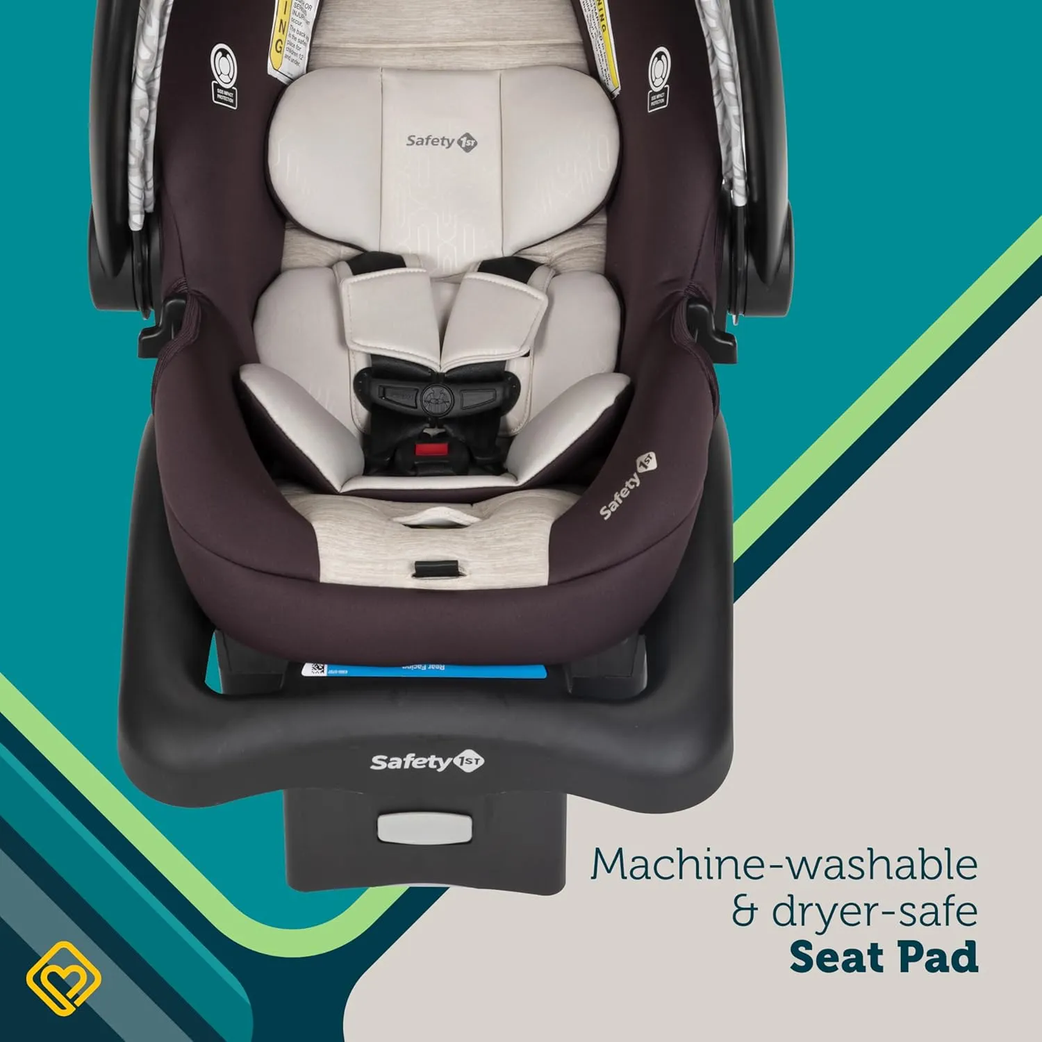 Safety 1st Deluxe Grow and Go Travel System Stroller and Car Seat Combo, 8-in-1 Travel System, Weight Capacity 4-30 lbs, Dunes Edge