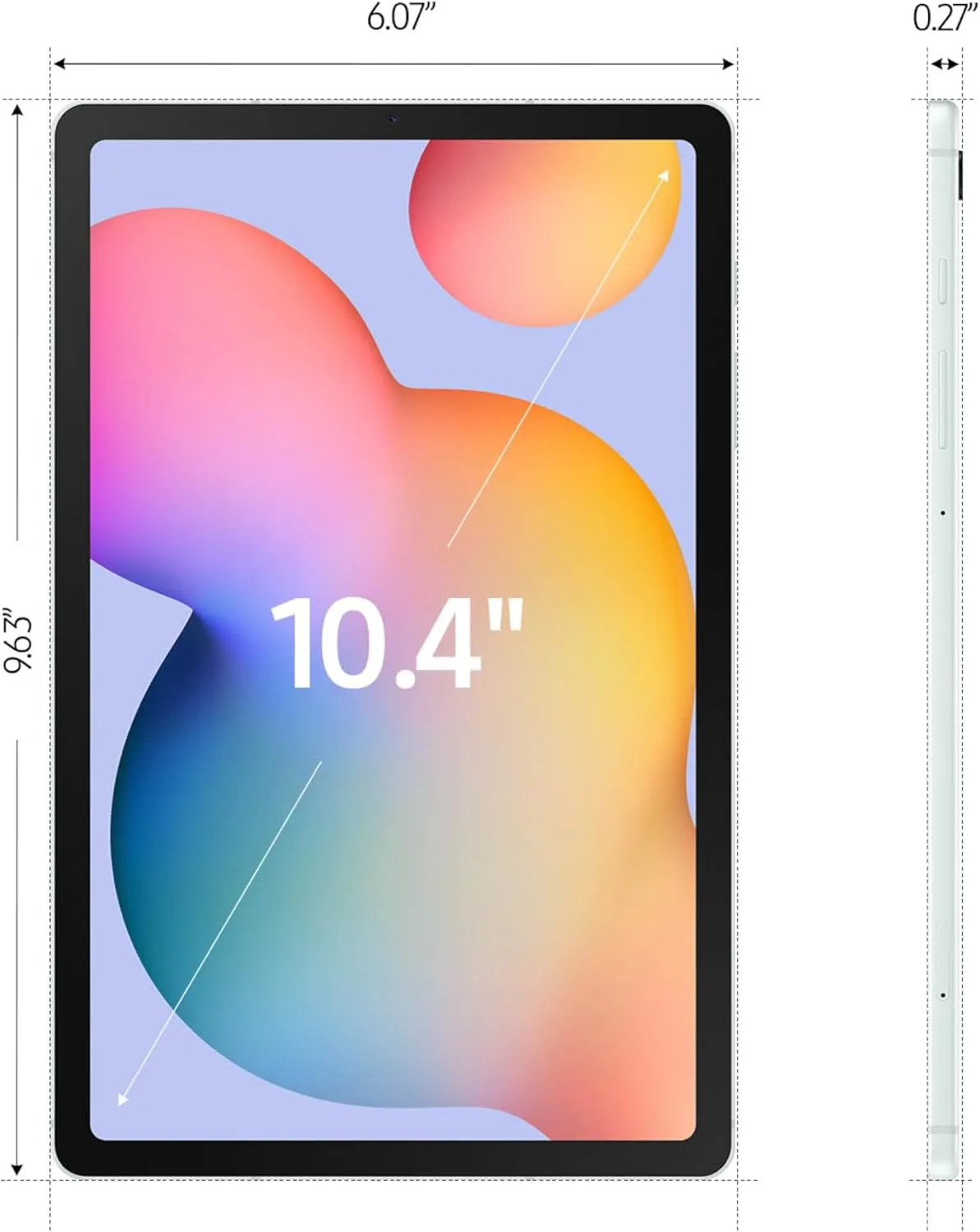 SAMSUNG Galaxy Tab S6 Lite (2024) 10.4' 64GB WiFi Android Tablet, S Pen Included, Gaming Ready, Long Battery Life, Slim Metal Design, Expandable Storage, US Version, Mint, Amazon Exclusive