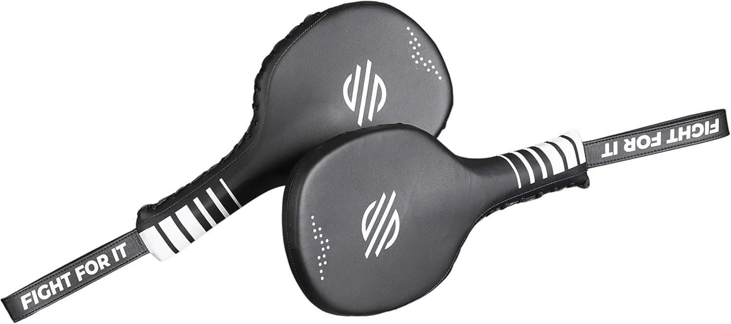Sanabul Lab Series Professional Boxing Paddles, Martial Arts Karate Taekwondo Kick Pad, Kicking Training Punching Striking Paddles Boxing Pads, 1 Pair