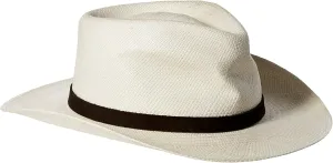 Scala Men's Panama Outback with Leather Trim