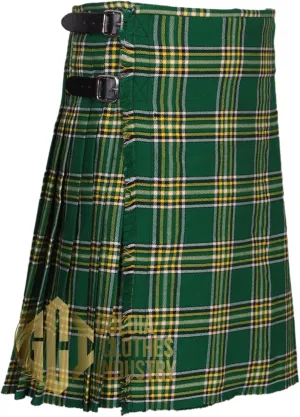 Scottish Traditional Irish Heritage 8 Yard 16Oz Tartan Kilt for Men – Custom Made, 100% Acrylic Wool