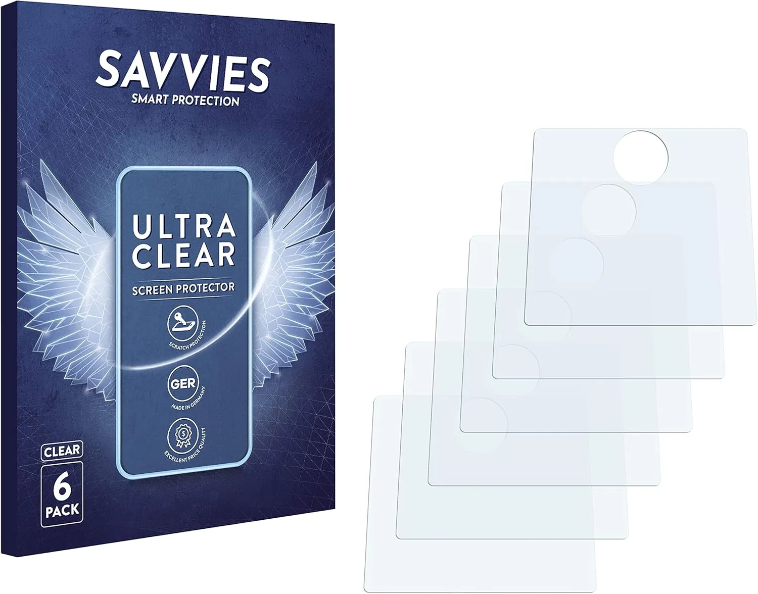 Screen Protector compatible with Mennekes Amtron Charge Control 11C2 Protection Film Clear 6-Pack