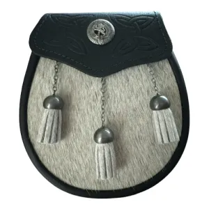 Semi Dress Sporran, Antique Sealskin Clan Crest, Day Wear, Choice of Clan