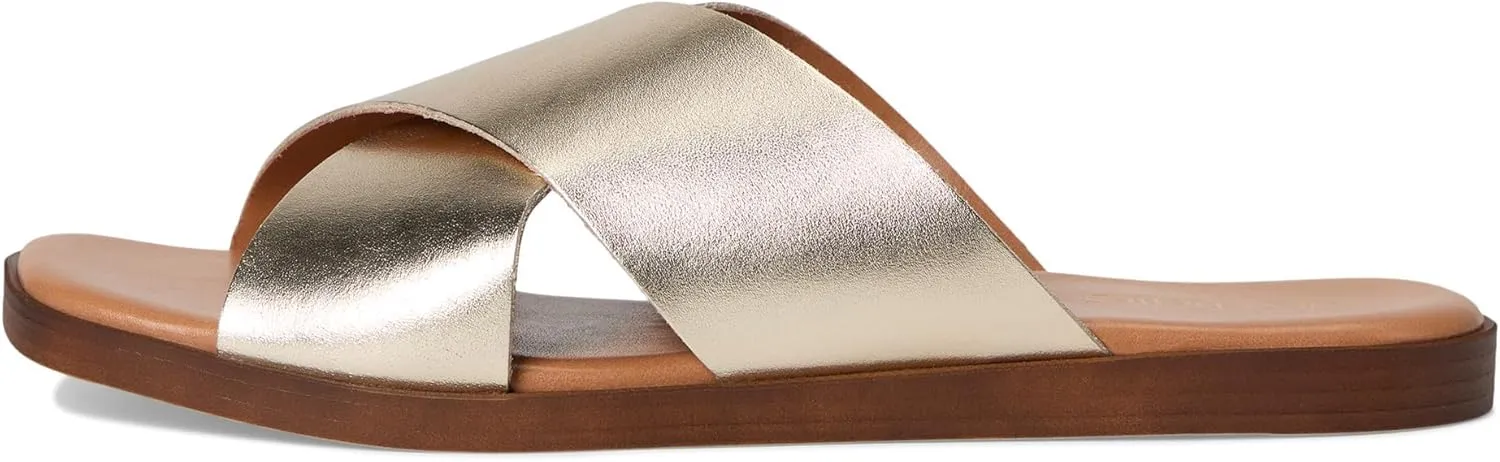 Seychelles Women's Chai Metallic Leather Sandal Slide
