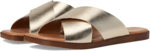 Seychelles Women's Chai Metallic Leather Sandal Slide