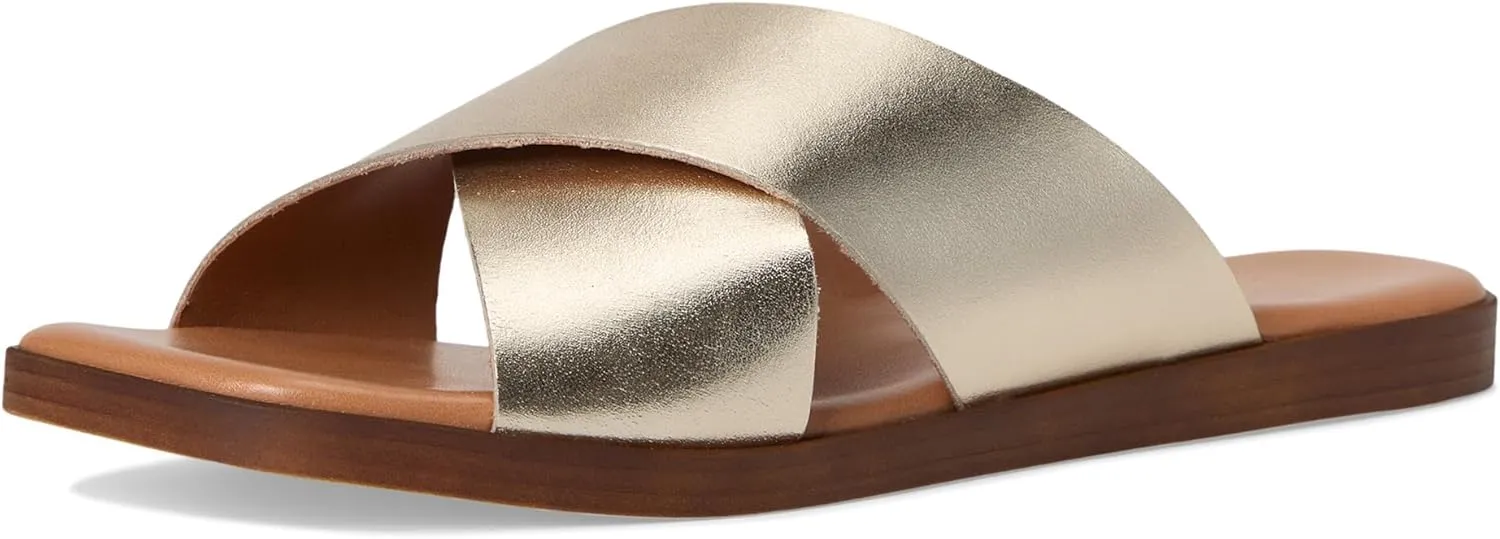 Seychelles Women's Chai Metallic Leather Sandal Slide