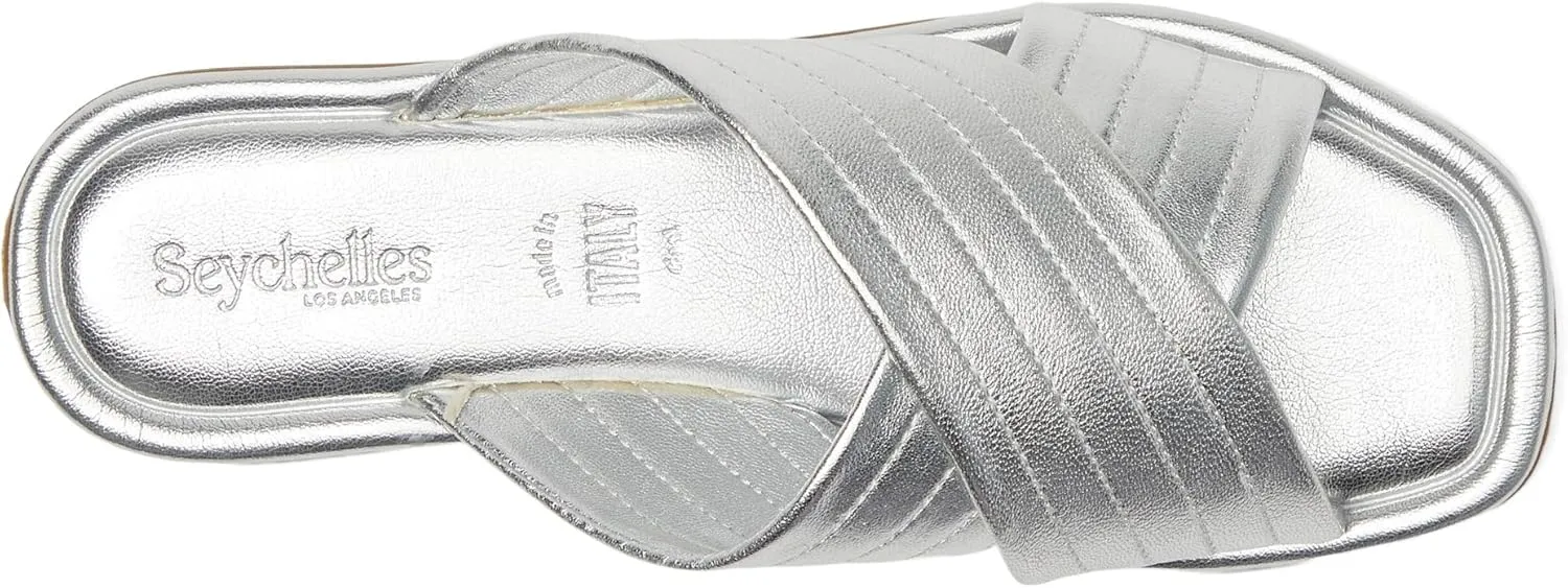 Seychelles Women's Courage Metallic Leather Slide Sandal