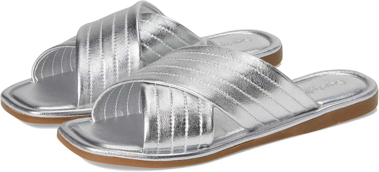 Seychelles Women's Courage Metallic Leather Slide Sandal