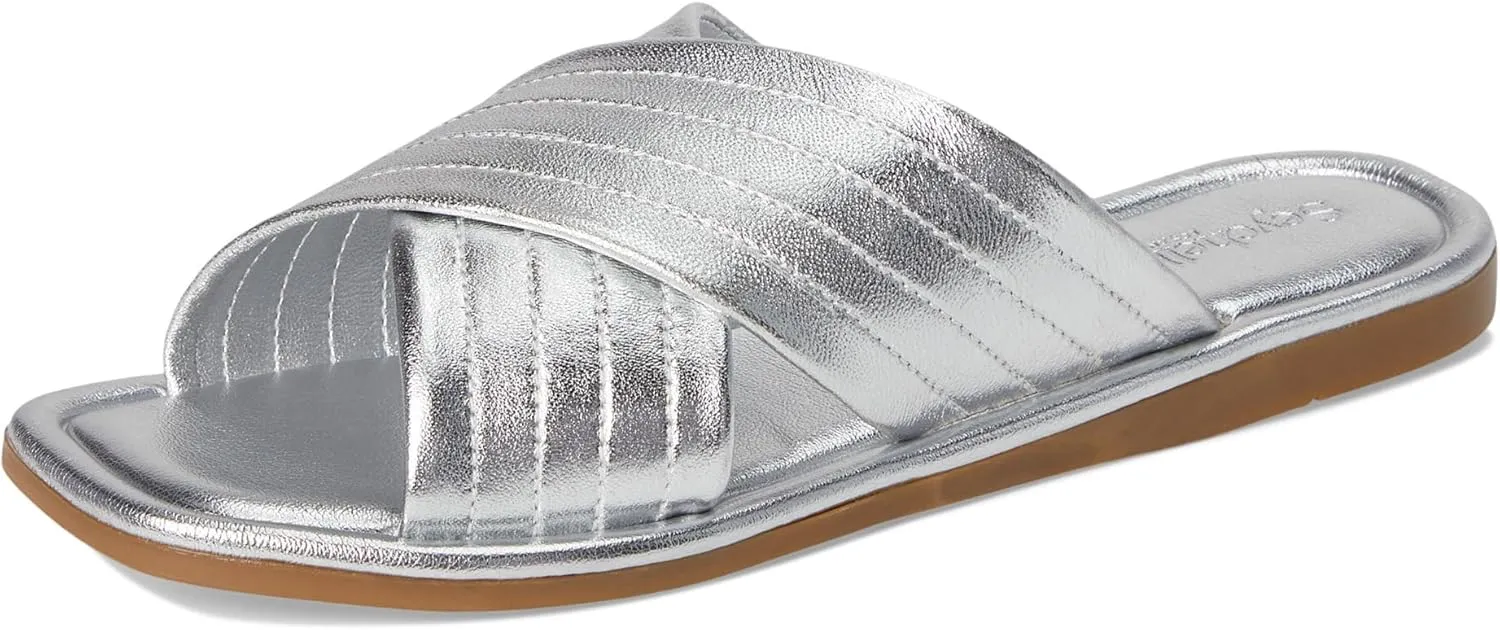 Seychelles Women's Courage Metallic Leather Slide Sandal