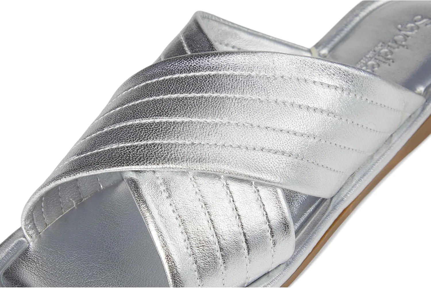 Seychelles Women's Courage Metallic Leather Slide Sandal