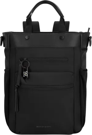 Sherpani Soleil, Anti Theft Convertible Backpack, 3 in 1 Tote Bag, Crossbody Bag, Cross Body Purse, 18L Travel Backpack, Travel Gifts for Women, RFID Protection, Fits 15” Laptop (Carbon)