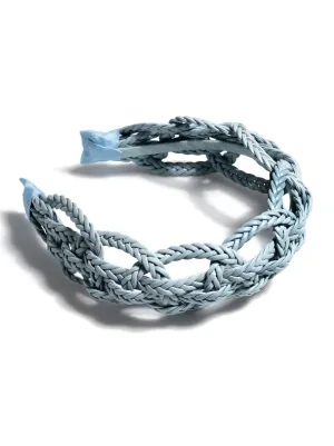 Shiraleah Basket Weave Headband-Sky