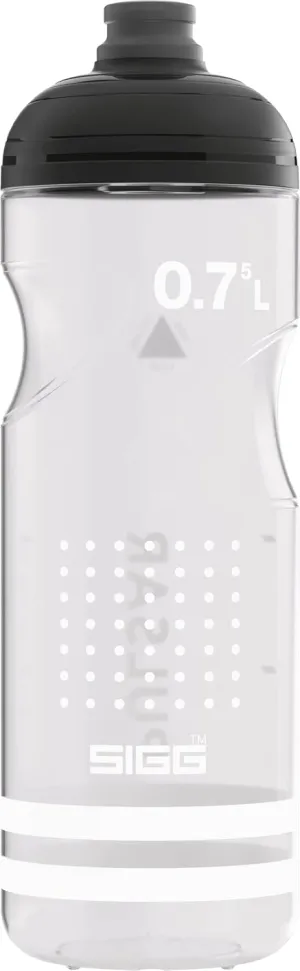 SIGG - Soft Bike Water Bottle - Pulsar Transparent White - Squeezable - Dishwasher Safe - Lightweight - Leakproof - BPA Free - White 25 Oz
