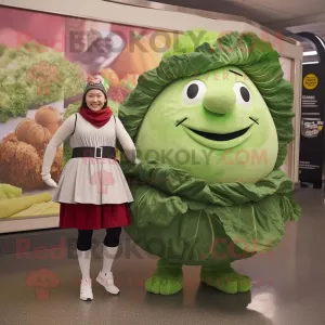 Silver Corned Beef And Cabbage mascot costume character dressed with a Mini Dress and Bracelet watches, Large