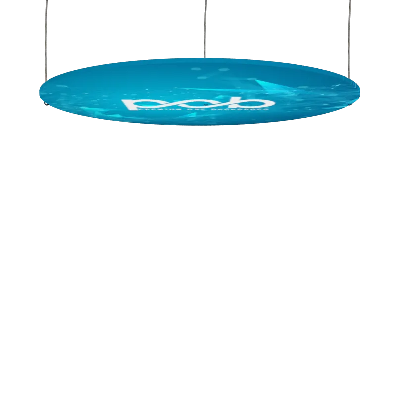Sky Tube Ellipse Hanging Banner - Face Down