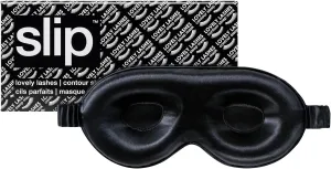 slip Contour Sleep Mask | 100% Pure Mulberry Silk, Ultra Soft | Contoured Design, Prevents Eye Pressure | Adjustable Strap, Ideal for Travel - Black