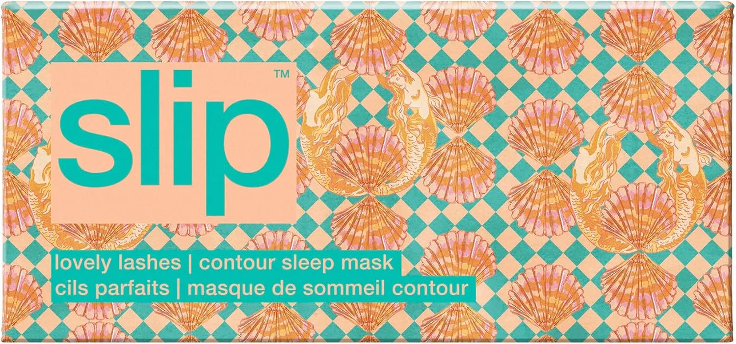 slip Meribella Contour Sleep Mask | Pure Silk, 100% Mulberry Silk | Contoured Design for Light Blocking | Soft, Adjustable Strap | Ideal for Travel