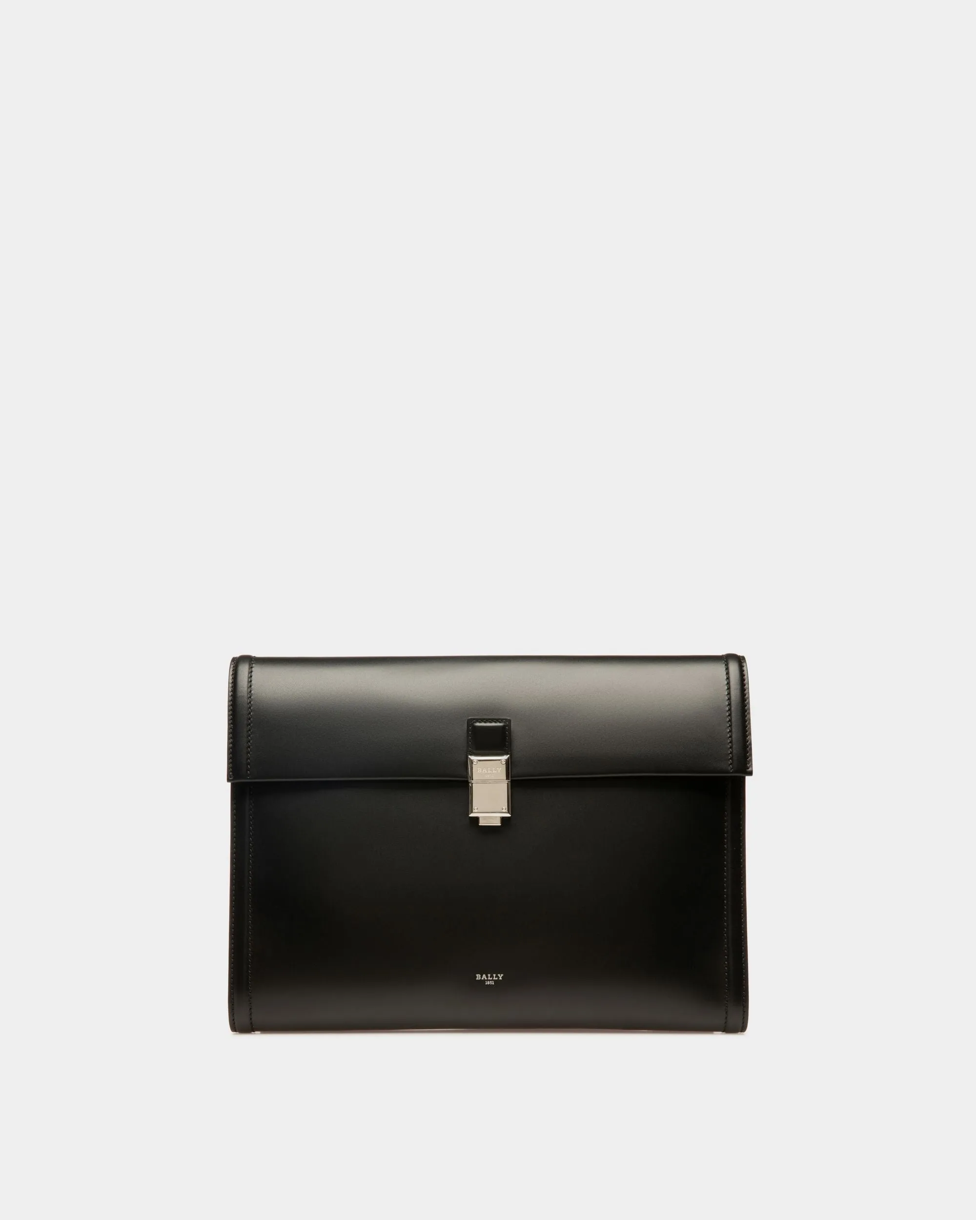 Soryan Leather Portfolio In Black
