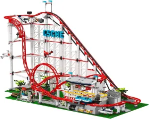 Sosuy Roller-Coaster Building Set, Electric Motorized Train Station, Amusement Park Toy for Boy Girl Teen, Easter Birthday Gifts for Adult Kid Ages 6 7 8 9 , City Construction Theme Collection 3646pcs