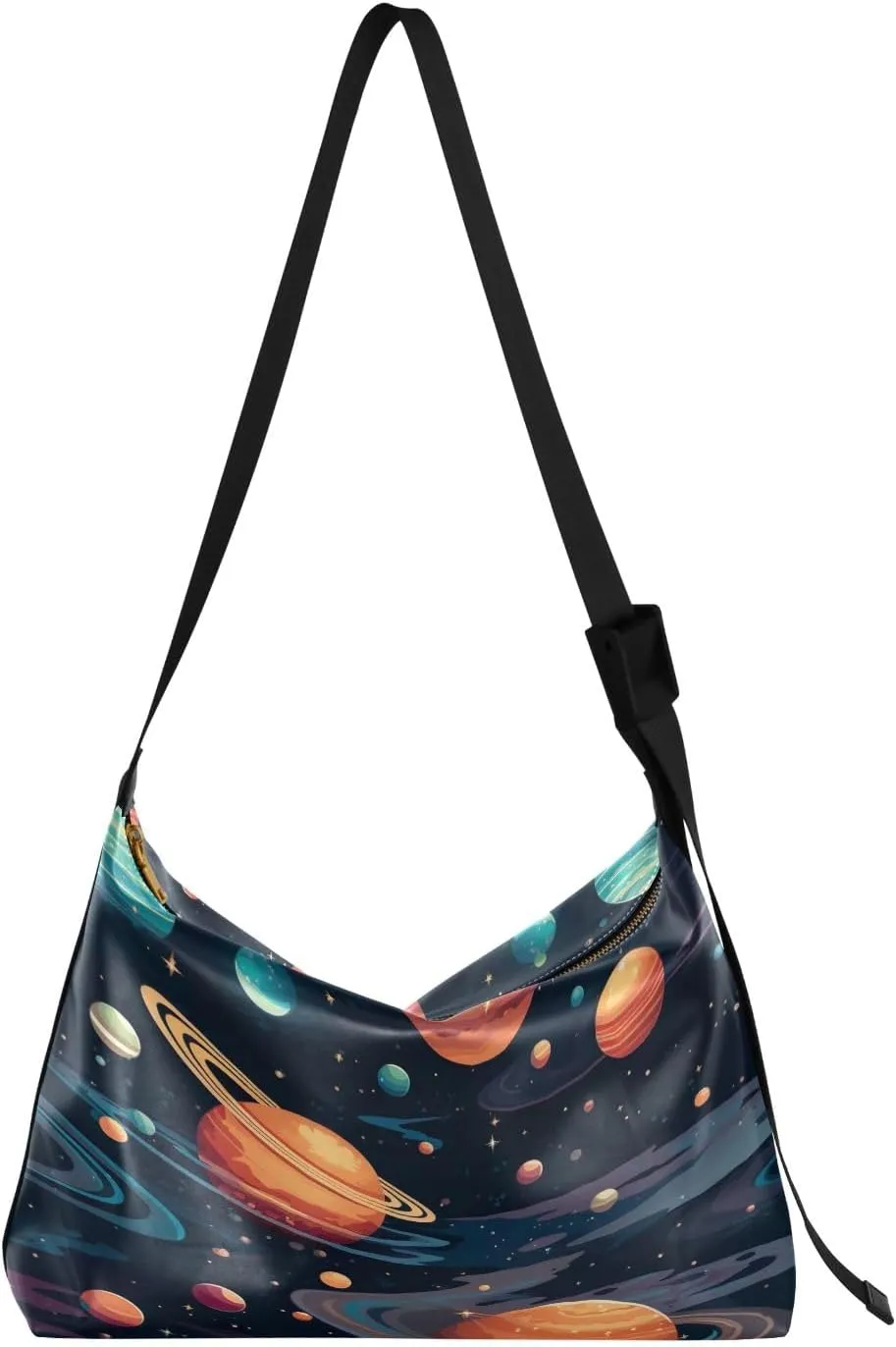 Space Large Leather Crossbody Bag, Shoulder Sling Bag for Men, Cross Body Leather Shoulder Bag