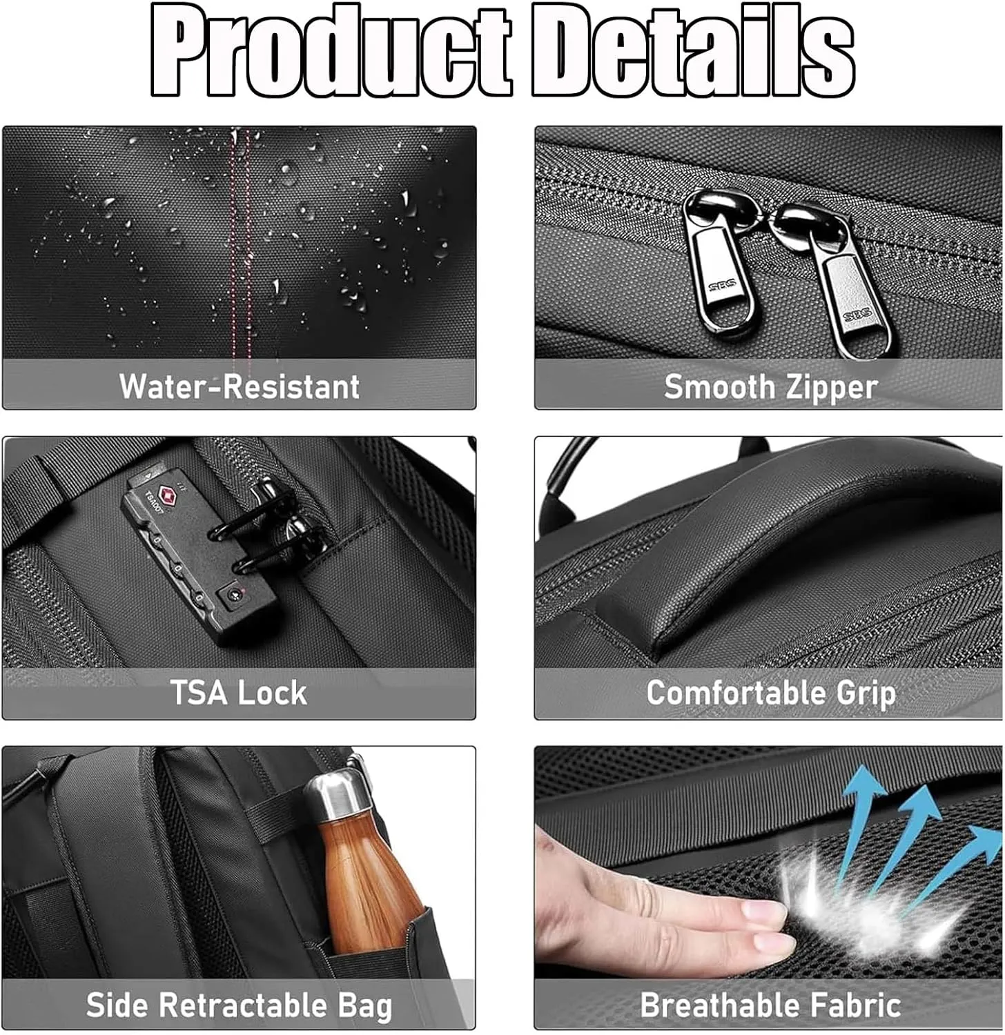 Spacevac Pro Backpack, Space Vac Pro Backpack, Spacevacpro Extra Large Vacuum Compression Travel Laptop luggage Bag/Carry-On (Classic, Gray, with Pump)