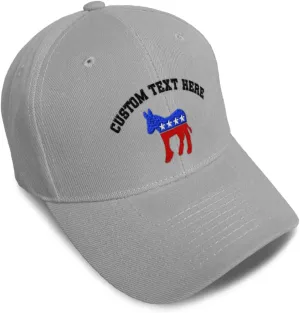 Speedy Pros Baseball Caps for Men & Women Embroidered Democrat A Embroidery Ladies & Men Baseball Hats Acrylic
