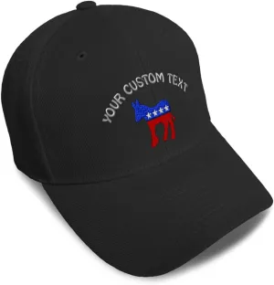 Speedy Pros Baseball Caps for Men & Women Embroidered Democrat A Embroidery Ladies & Men Baseball Hats Acrylic