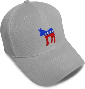 Speedy Pros Baseball Caps for Men & Women Embroidered Democrat A Embroidery Ladies & Men Baseball Hats Acrylic