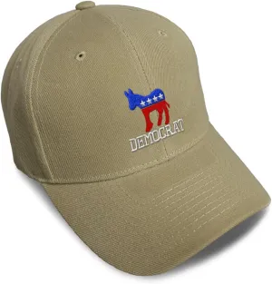 Speedy Pros Baseball Caps for Men & Women Embroidered Democrat Embroidery Ladies & Men Baseball Hats Acrylic