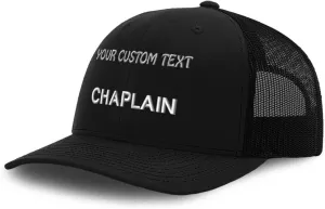 Speedy Pros Trucker Hat Baseball Cap Chaplain Letters Cotton Dad Hats for Men & Women