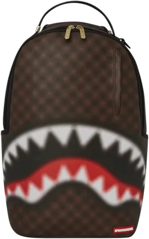 SPRAYGROUND Sharks B6707 Brown Backpack in Paris Black BackpackLimited Edition, brown, One size