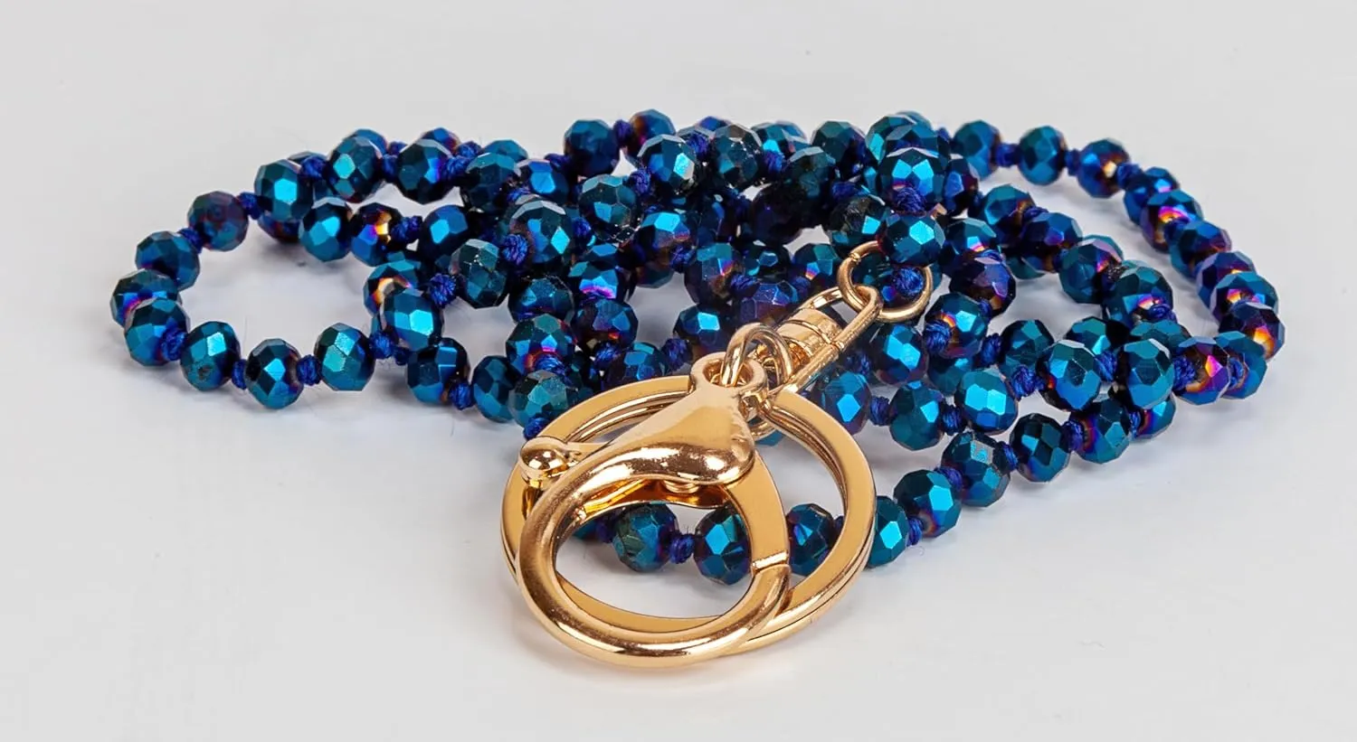SPUNKYsoul Pretty Cute Colored Lanyard Necklace for id badge key keychain with Beads for Women