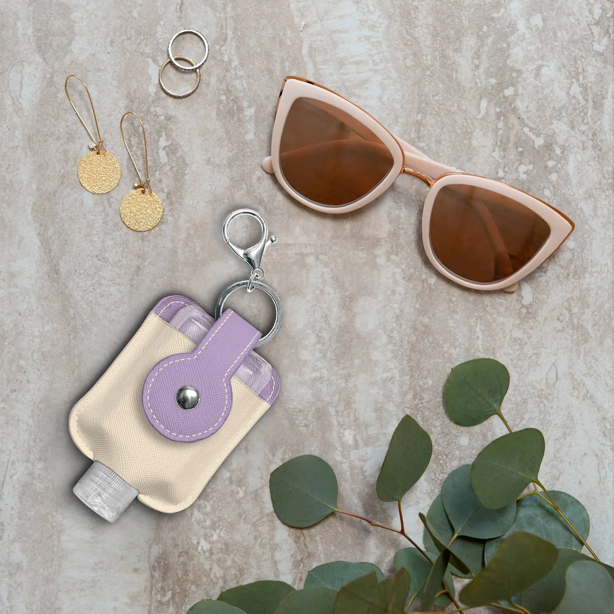 Studio Energy Flows Hand Sanitizer Holder with Travel Bottle