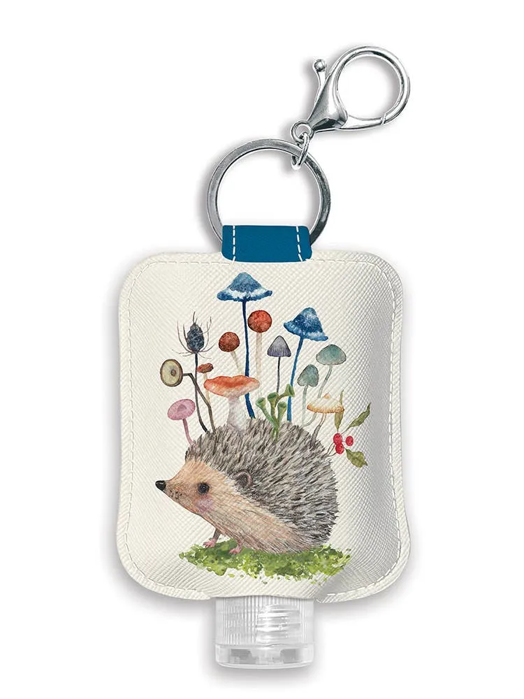 Studio Hedgehog With Mushrooms Hand Sanitizer Holder