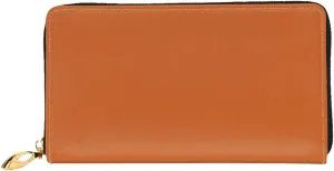 Stylish Long Wallet,Leather Zip Wallet Coin Purse Clutch Bag,Large Capacity Credit Card Organizer Bag/Fire Brick Red/Long Purse For Women And Men