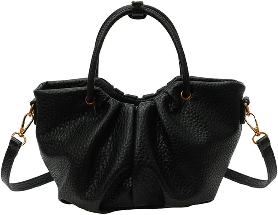 Stylish Senior Bucket Bag Simple Texture Cross Body Bag for Women PU Leather Handbag for Outdoor Trendy 2025