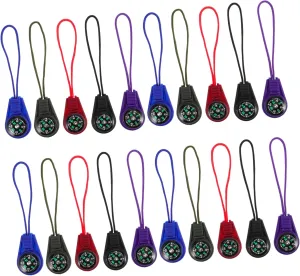 Survival Compass Keychain Portable Plastic Camping Compass with Lanyard for Hiking