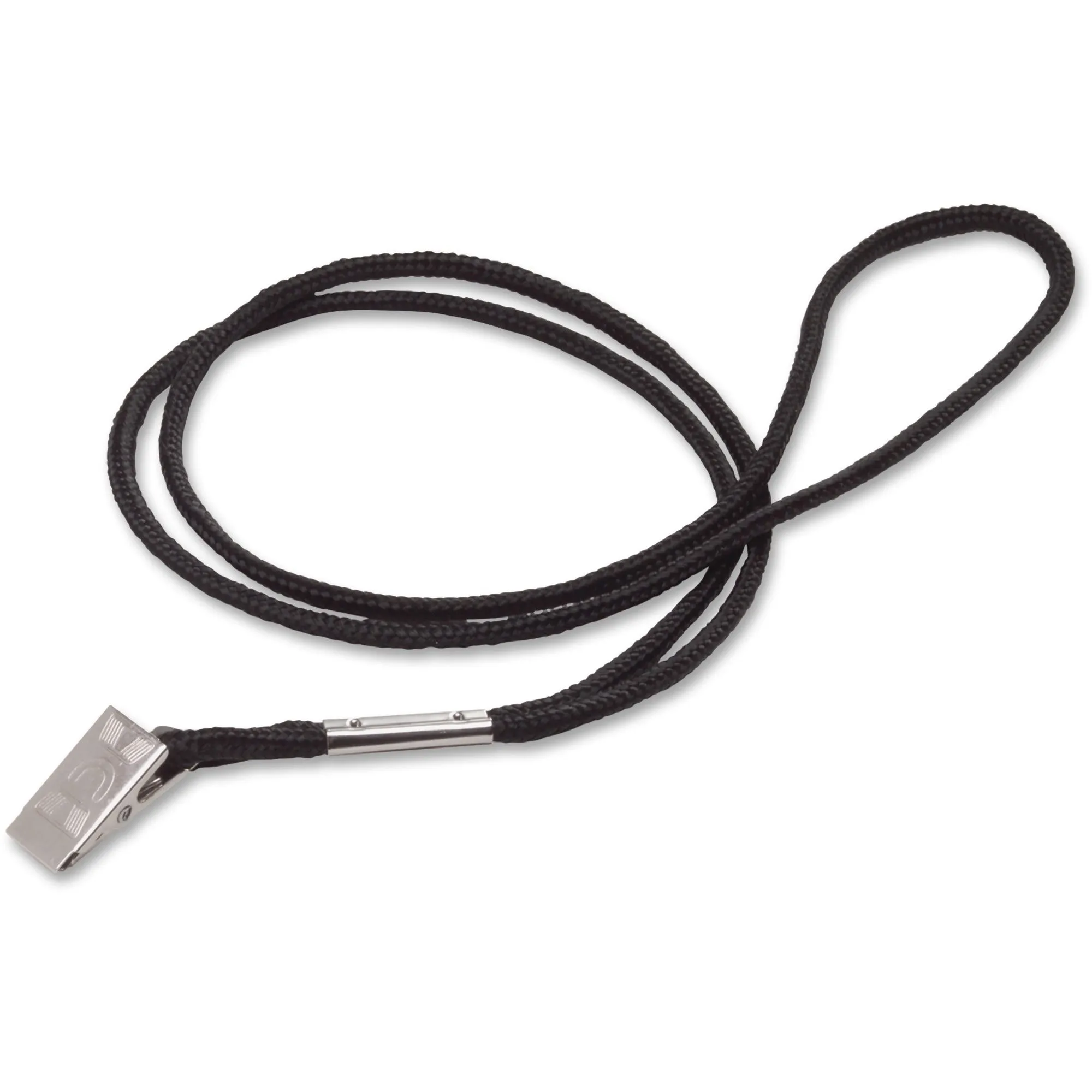 Swingline GBC GBC BadgeMates Bulldog Clip Round Lanyard