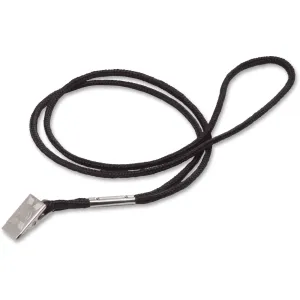 Swingline GBC GBC BadgeMates Bulldog Clip Round Lanyard