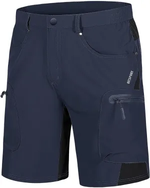 TACVASEN Men's Hiking Cargo Shorts 10" with Zipper Pockets Quick Dry Casual Stretch Golf Work Short Outdoor Summer
