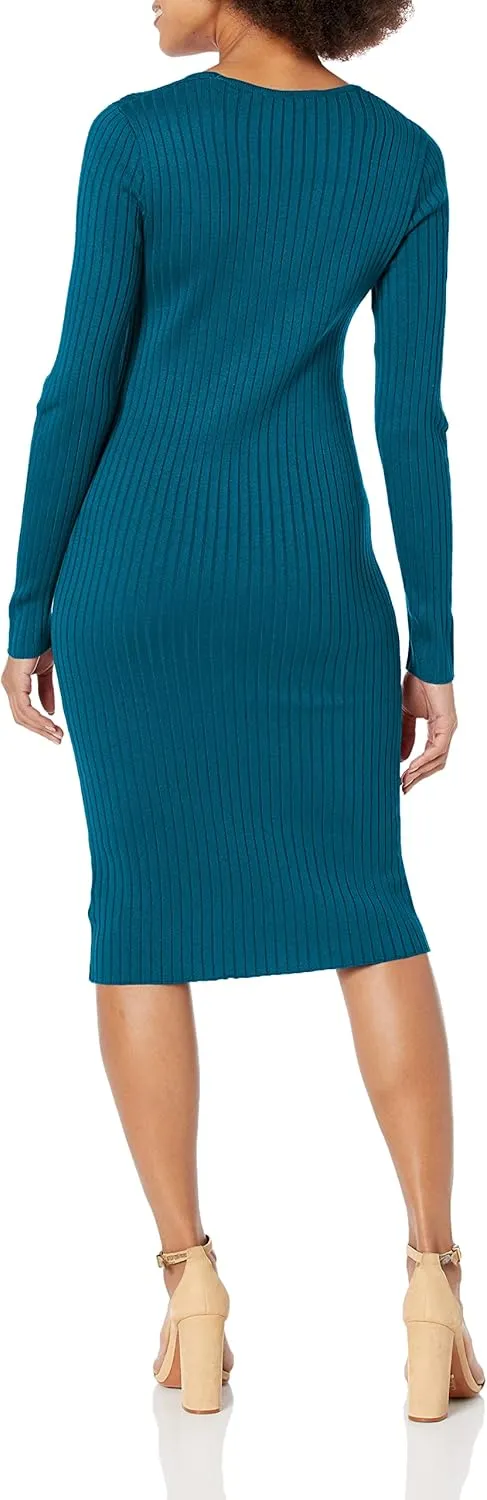 Taylor Women's Ribbed Sweater Dress
