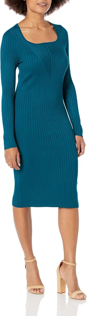 Taylor Women's Ribbed Sweater Dress